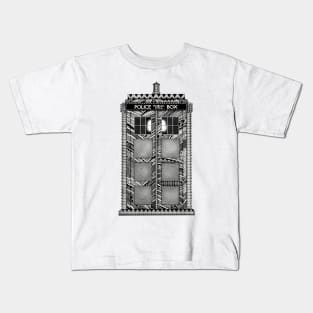 Phone booth with pattern Kids T-Shirt